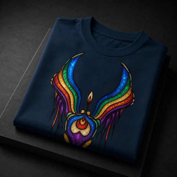 Glasswing Relic · Organic Cotton Wearable Art T-Shirt - Image 2
