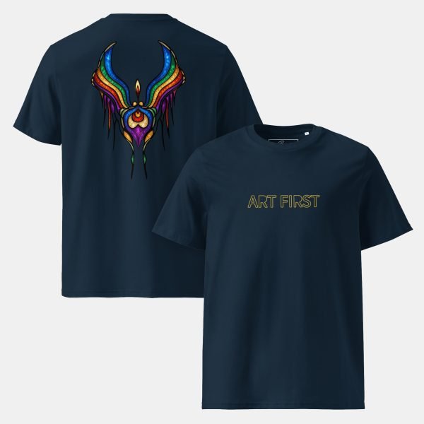 Glasswing Relic · Organic Cotton Wearable Art T-Shirt - Image 4