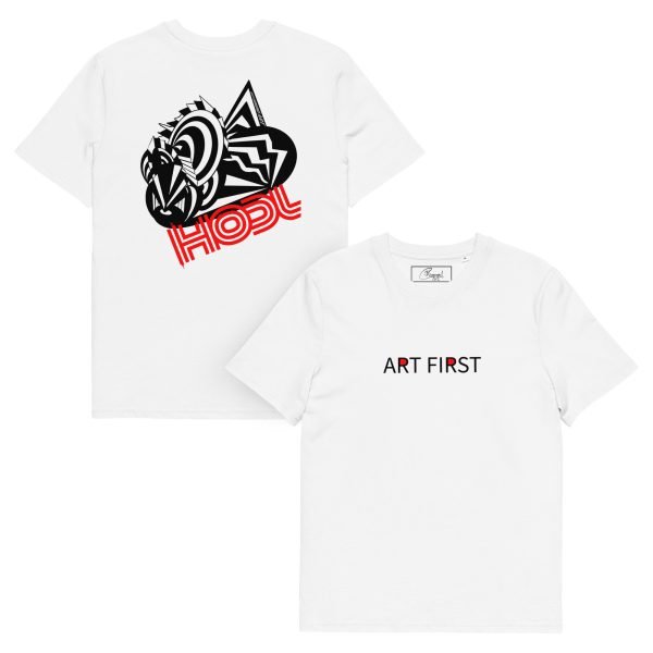 HODL Organic Cotton Wearable Art T-Shirt - Image 2