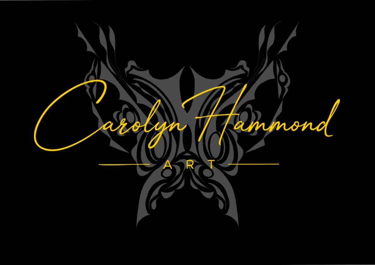 Art First Always by Carolyn Hammond — black and gold artist identity artwork